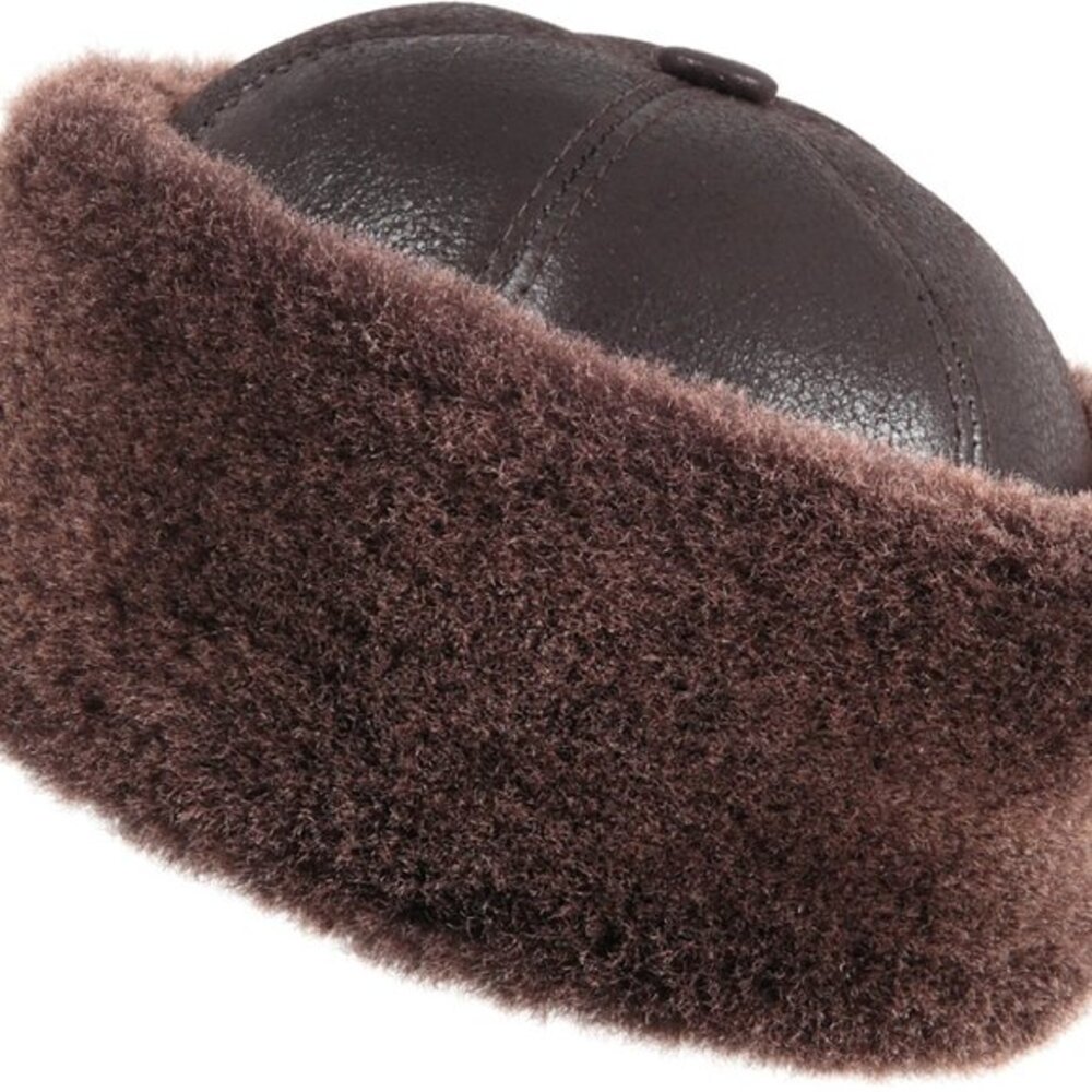 Zavelio Shearling Sheepskin Bucket Hat